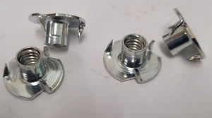 1/4-20 x 5/16 Zoll - Stck 100 - 3 Zinken T-Stück Mutter gerader Lauf verzinkt T-Mutter - Bild 1 von 2
