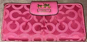 Coach Madison Op Art Slim Envelope Wallet #41985 Melon - Picture 1 of 11