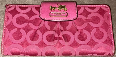 Coach Madison Op Art Slim Envelope Wallet #41985 Melon - Image 1 of 4