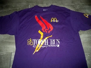 OK 89 Torch Run US Olympic Festival Mcdonald's Mcds Tshirt Tee Large 80s Vintage - Picture 1 of 8