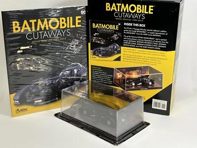 Batman Film Batmobile Cutaways Modello Con Guida 1:43 Eaglemoss PRH2UK001 - Immagine 1 di 4