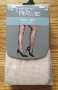Fashion Nude Animal Print CHEETAH print TIGHTS~New In Package~Women's Size 1 - Picture 1 of 2
