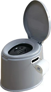 Portable Travel Toilet for Camping and Hiking Outdoor Bathroom RV SUV Tent Gray - Picture 1 of 12
