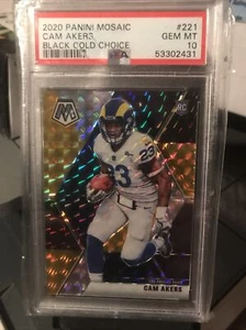 cam akers mosaic black gold 1/8 Pop 2 - Picture 1 of 2