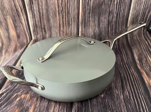 Cuisinart Culinary Collection Nonstick Ceraminc 3.5 Qt Sauté Pan with Lid Gray - Picture 1 of 10