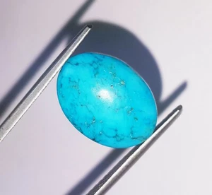 Piedras preciosas sueltas certificadas turquesa natural 10,41 quilates forma ovalada opaca sin calefacción - Imagen 1 de 6