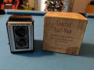 Vintage Camera Spartus Full-Vue Reflex Style Twin Lens with Original Box 1940s