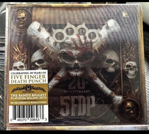 FIVE FINGER DEATH PUNCH Best of Gold Disc LENTICULAR COVER w/POSTER-Sealed CD-40 - Picture 1 of 2