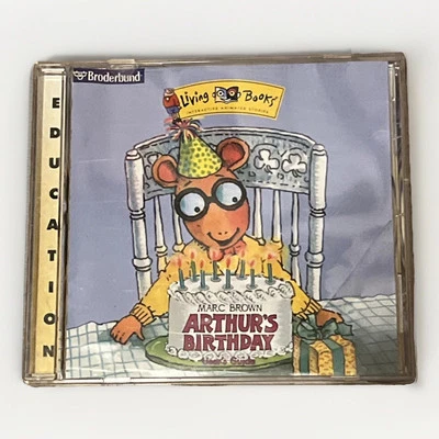 Living Books - Arthur's Birthday - Marc Brown (PC CD rom, 1997)   - Image 1 of 3