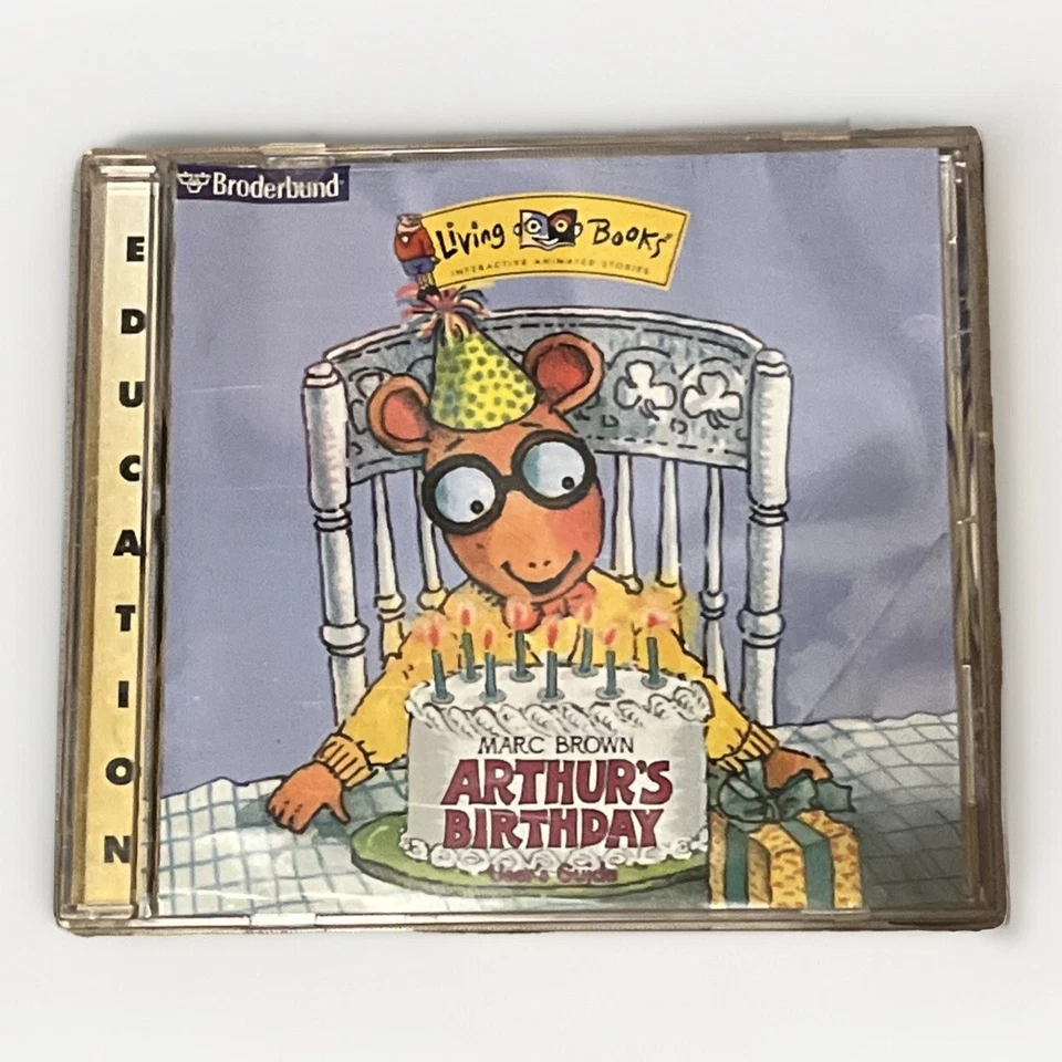 Living Books - Arthur's Birthday - Marc Brown (PC CD rom, 1997)   - Image 1 of 3