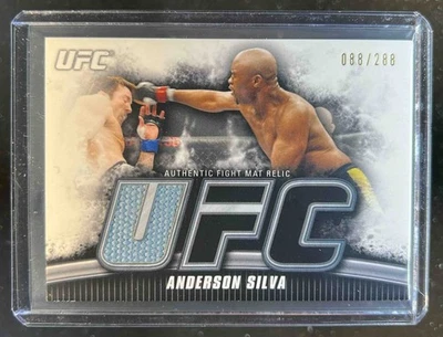 2010 Topps UFC Knockout Anderson Silva Fight Mat Relic #/288 - Image 1 of 2