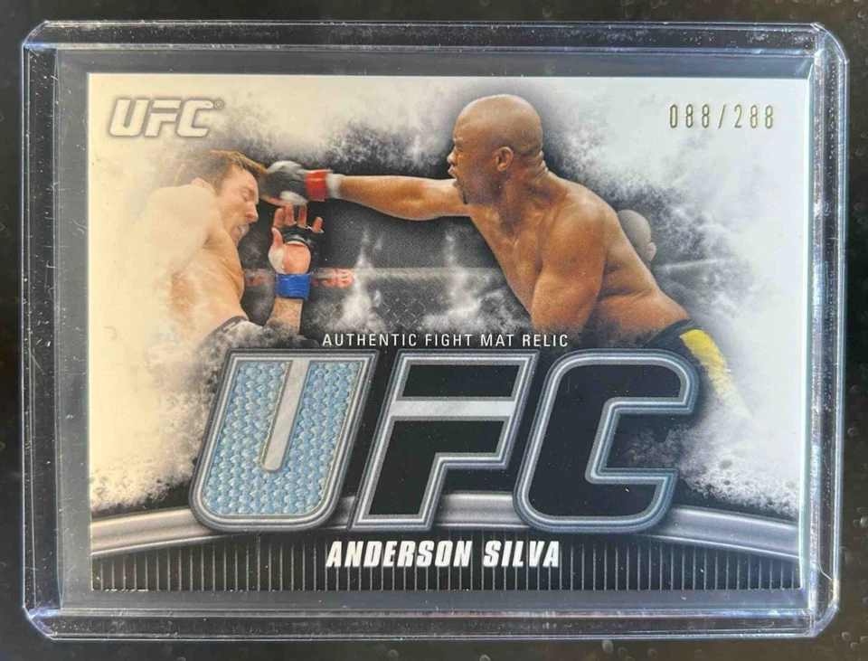 2010 Topps UFC Knockout Anderson Silva Fight Mat Relic #/288 - Image 1 of 2