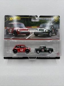 Hot Wheels Premium Car Culture Twin 2 Pack Morris Mini & '67 Austin Mini Pickup - Picture 1 of 4