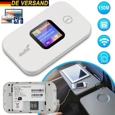 4G 5G WLAN-Router Mobiler WLAN-Router 150 Mbit/s Sim-Kartensteckplatz 2100mAh - Bild 1 von 4