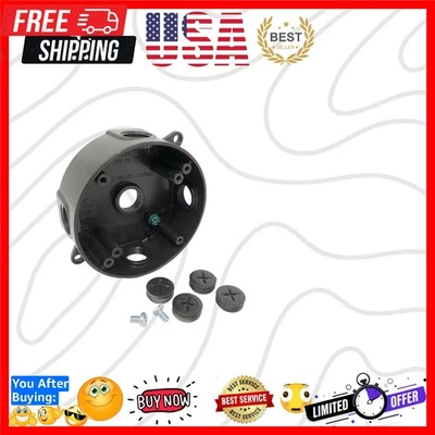 Caja de toma eléctrica redonda resistente a la intemperie con 5 salidas de 5 orificios de 1/2 pulgada... Foto 1 de 2