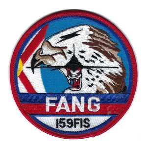 80's-90's 159th FIGHTER INTERCEPTOR SQUADRON "FANG" F-16 patch - Picture 1 of 1
