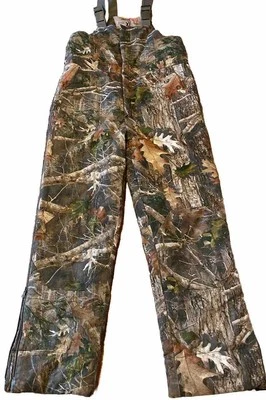 Youth XL RedHead Camo Insulated Hunting Bibs – Silent & Warm - Image 1 of 4