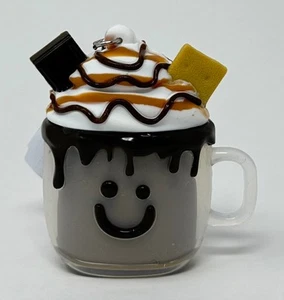 BATH & BODY WORKS S'MORES LATTE DRINK POCKETBAC HOLDER HAND SANITIZER CLIP CASE - Picture 1 of 7