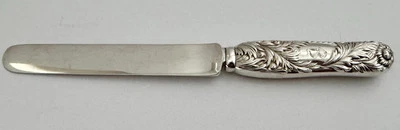 "CUCHILLO DE POSTRE O DESAYUNO TIFFANY CHRISANTEMO HHAS TODO ESTERLINA 7 1/2"" RARO" Foto 1 de 4