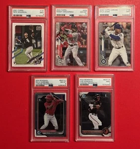 Quantity 5: Investment PSA MLB Baseball Graded Card Lot Rookie RC 1st 2nd Year B - Picture 1 of 7