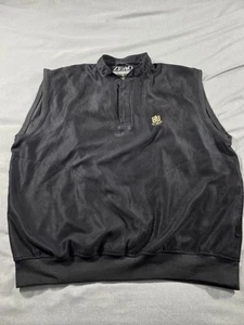 Zero Restriction Microfiber Pullover Vest Black Windbreaker La Jolla Golf Club - Picture 1 of 8