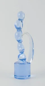 Ermanno Nason per Cenedese, Murano. Grande scultura in vetro artistico azzurro. - Foto 1 di 8