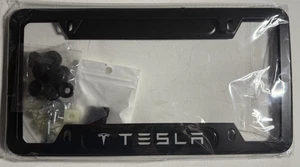 Tesla License Plate Frame-Black 2Pack - Picture 1 of 4