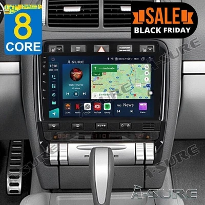 4+64G 8 Core Android 14 Autoradio CarPlay GPS Für Porsche Cayenne 9PA 2002-2010 - Bild 1 von 4