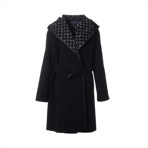 LOUIS VUITTON（LV） Louis Vuitton Cappotto Avvolgente Lana 34 Donna Nero FGC040QWE Monogramma