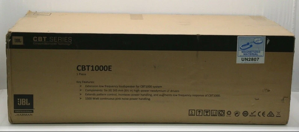 JBL CBT 1000E Extension for CBT-1000 Column Installation Speaker - Black - NEW - Image 1 of 4