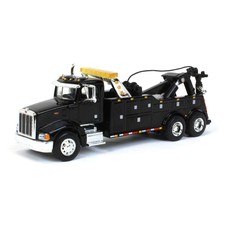 SPECCAST 1/64 ORANGE AND BLACK PETERBILT 385 SINGLE AXLE ROLLBACK