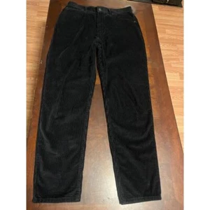 Levis Corduroy Pants Mens Size 29x30 Black Straight Irregular - Picture 1 of 10