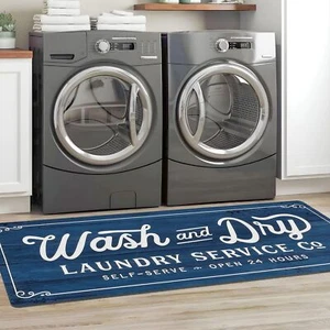 Laundry Room Rug Runner 20"x60" Non Slip Laundry Rug Kitchen Rugs Washable La... - Picture 1 of 7