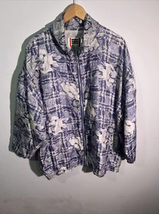 Vintage Silk Bomber Jacket EVR Div Rousso Apparel  - Picture 1 of 7