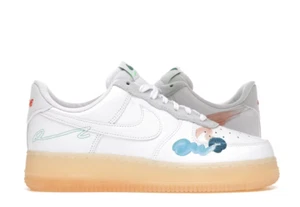 Nike x Mayumi Yamase Air Force 1 Flyleather White Gum - Taglia 11.5 Uomo - NUOVE - Foto 1 di 9