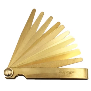 Non-magnetic 1Set(13Pc or 20PC)Brass Feeler Gauge 0.05mm-1.00mm Long 100~150mm - Picture 1 of 14