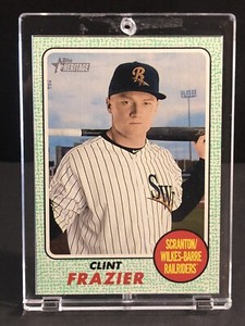 2017 Topps Heritage Minors *** CLINT FRAZIER   Green Border #75  SP 41/50  MINT