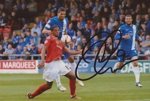 CREWE: VADAINE OLIVER SIGNED 6x4 ACTION PHOTO+COA - Picture 1 of 1