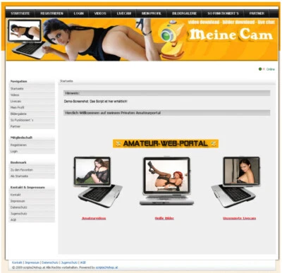 Erotik-/ Sex-/ Amateur-Portal V4 - PHP-Script - Bilder, Chat, Videos, Cam....... - Bild 1 von 3