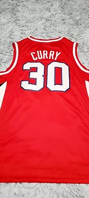 Size XL Nike Davidson University Wildcats Steph Curry Jersey. - Image 1 of 4