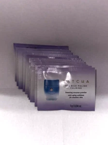 Lot of 10 - Tatcha Rice Polish Calmin Foaming Enzyme Powder Exfoliator Sample 1g - Picture 1 of 2