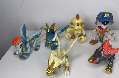 Treasure X Large Dragon Figures, Skull Mohawk Yellow Gold - Image 1 of 4
