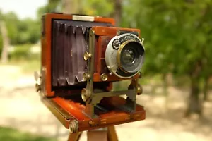 J Lancaster & Son 1895 Extra Special Instantograph 3¼ x 4¼ Koilos brass lens - Picture 1 of 13