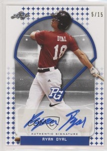 2018 Leaf Perfect Game National Showcase Auto Blue /15 Ryan Dyal #BA-RD3 Auto