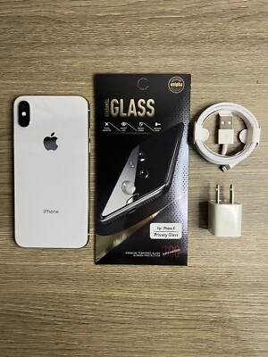 Apple iPhone X - 64GB - Silver (Unlocked) A1865 (CDMA + GSM) - Image 1 of 4