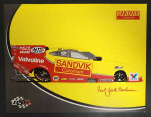 Sandvik Coromant Drag Car Racing Fast Jack Bechman DSR 8.5" x 11" Schedule Card
