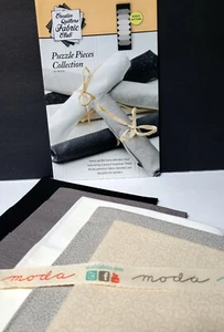 Moda FQ Fabric Bundle Quilt Blenders Remnants - Picture 1 of 5