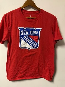 Fanatics Men's New York Rangers NHL Hockey T-Shirt S/S Size M Red - Picture 1 of 6