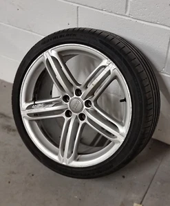 Audi A5 MK1 FL Alloy Wheel With Tyre 19" 8T0601025DD 2007–2016 Genuine OEM - Picture 1 of 15