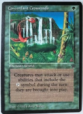 Concordant Crossroads, Magic the Gathering MTG English Legends, Rare, NM - Image 1 of 2